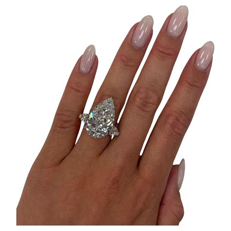 I Flawless Gia Certified 4 Carat Pear Cut Diamond For Sale At 1stdibs