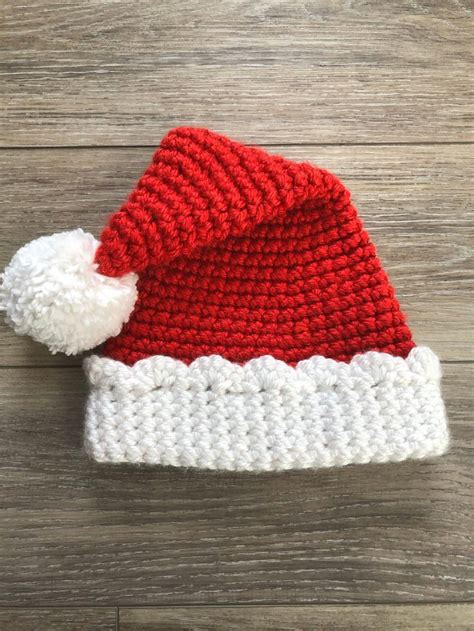 Crochet Santa Hat Pattern Christmas Hat Pattern Santa Hat Etsy Canada