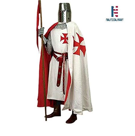 Nauticalmart Medieval Knight Cloak Red Templar Surcoat