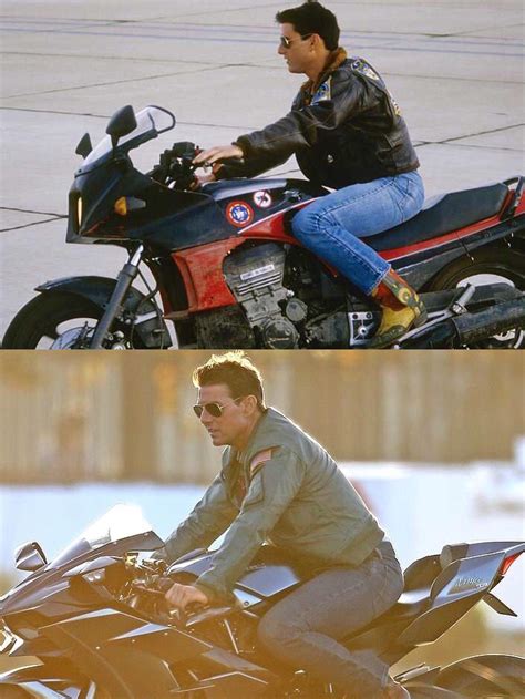 Tom Cruise In The Filming Of Top Guns In 1986top And The Filming Of Top Guns 2 In 2018 32
