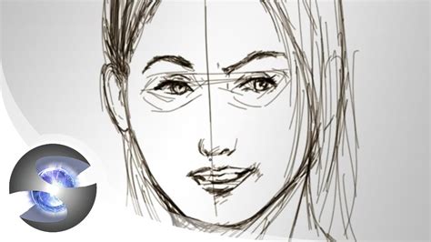 How To Draw A Female Head Part One Youtube