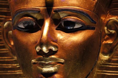 Golden Mask of Psusennes I | Gold, Lapis Lazuli, Glass ...