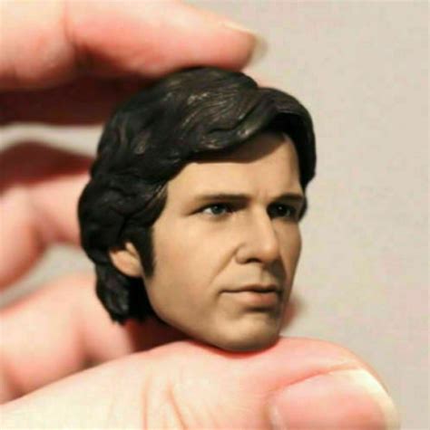 1 6 Scale Han Solo Harrison Ford Male PVC Head Sculpt Fit 12 Action