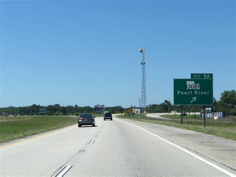 Louisiana Interstate 59 Southbound Cross Country Roads