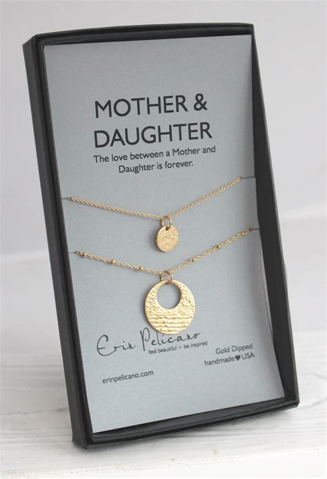 Thoughtful gifts for new moms. Gold Mother Daughter Necklace | Fine Artisan Jewelry by ...