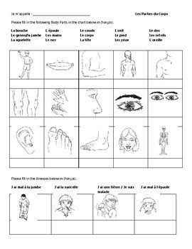 french body parts worksheet ks activities body parts  student