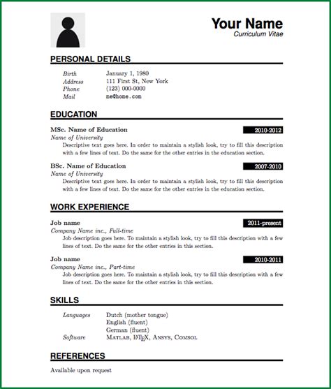 The free resume templates made in word are easily adjusted to your needs and personal situation. Pattern Of Resume Format - Resume Format | Resume pdf ...
