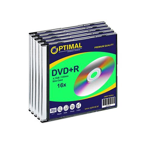 DVD+R OPTIMAL në Kuti Slim x 5 | OPTIMAL