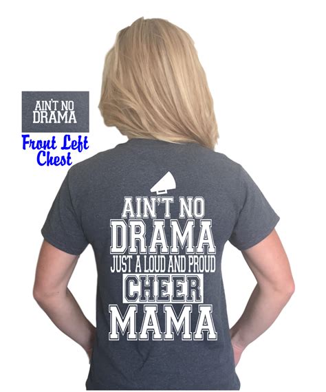 So every baseball season i'm scrambling to find new cute baseball mom shirts to wear. Ain't no drama just a loud and proud cheer mama shirt ...