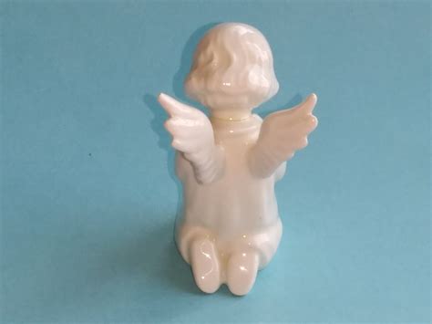Vintage Angel Figurine Porcelain Praying Angel Hummel Made In Etsy