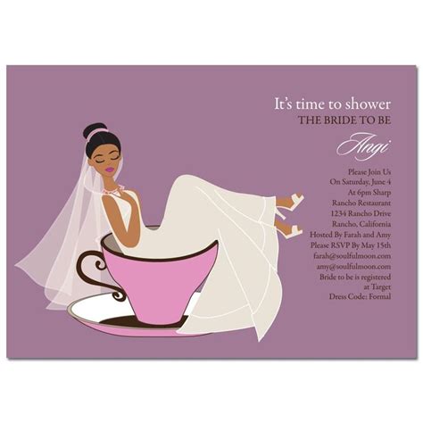 Unique African American Bridal Shower Invitations From Soulfulmoon