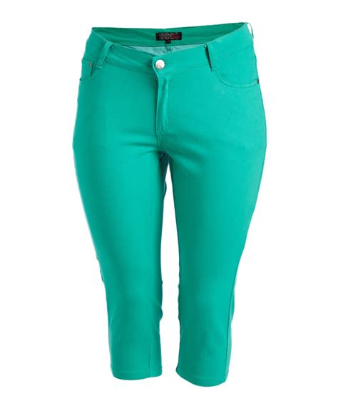 It was the blue env3 with a clear. Aqua Mint Twill Capri Pants - Plus | Capri pants, New ...