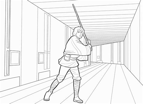 Lightsaber Coloring Coloring Pages