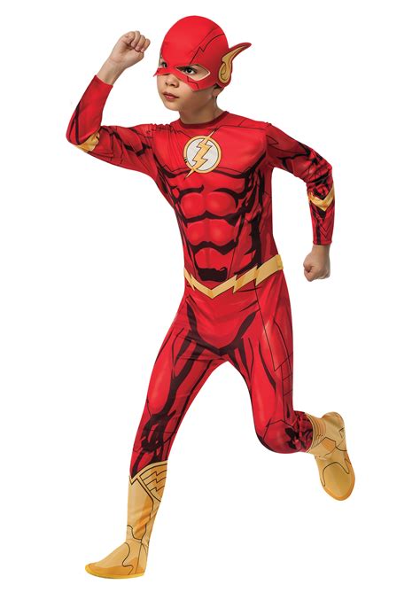 Kids Boys Child The Flash Muscle Chest Outfit Fancy Dress Costume