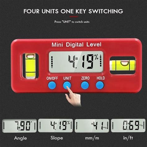 Mini Digital Level Meter Inclinometer Electronic Digital Display Level