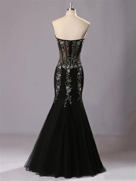 black mermaid prom dress sweetheart prom dresses evening dress on luulla