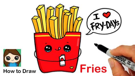 Learn How To Draw French Fries 🍟 Cute Pun Art 9 Youtube