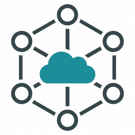Cloud Communication Connection Datacenter Diagram Internet Network Icon
