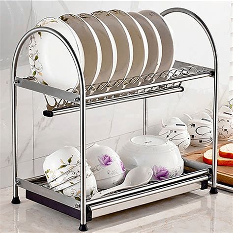 23 Tier Dish Rack Over The Sink Dish Drying Storage Drain Rack