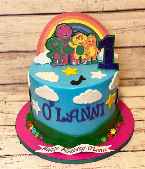 Barney And Friends Cake Topperbarney And Friends Birthday Etsy