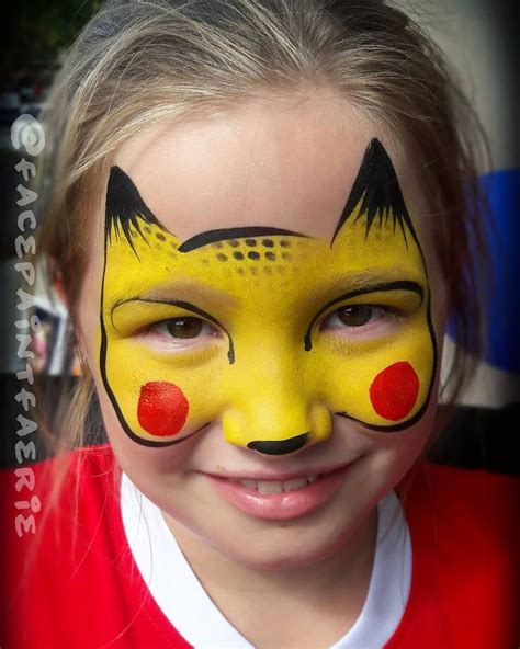 Kids love when I tell them I can paint Pikachu! ☄ Face Paint by #