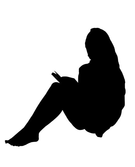 Sitting Human Figure Silhouette Png Woman Sitting At Desk Silhouette