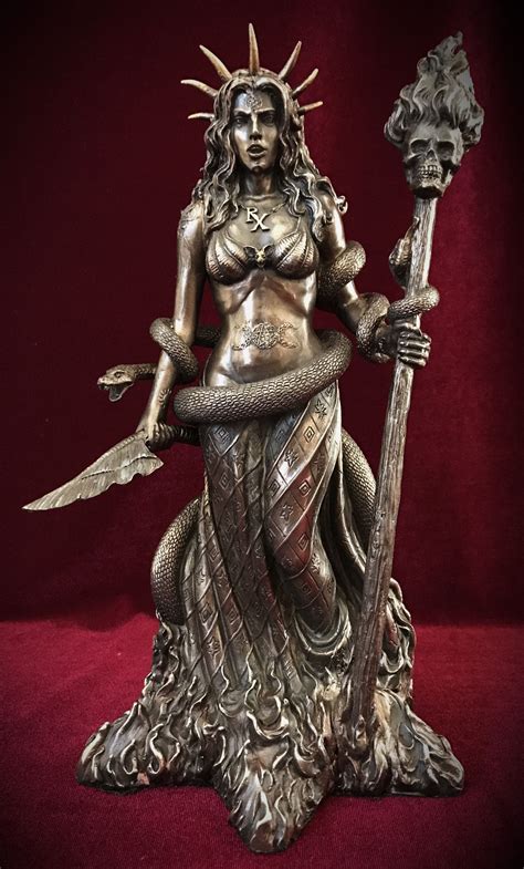 Hecate Greek Goddess Statue Hecate Is A Greek Goddess Whose Worship Survived Long Past The