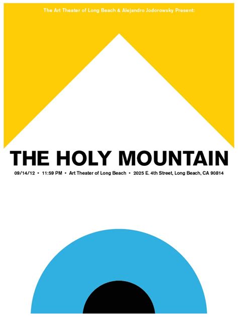 Poster For Alejandro Jodorowskys The Holy Mountain Screening At