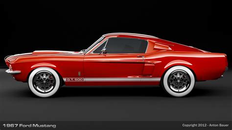 1967 Ford Mustang Side View By Abanimation On Deviantart