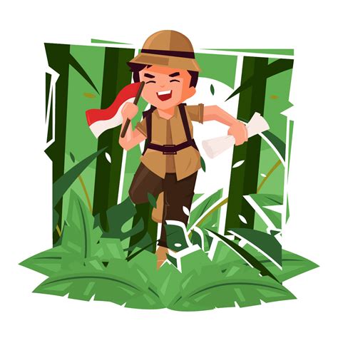 Jungle Explorers Vector Illustration 242789 Vector Art At Vecteezy