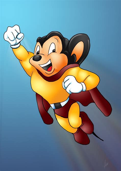 Mighty Mouse Cartoon Superhero Pin Collectibles Collectibles And Art