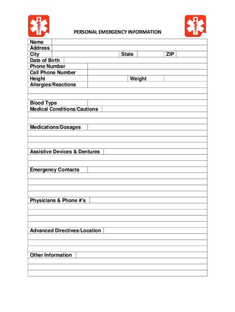 Fillable Online Health Information Form For Adults Ahima Fax Email