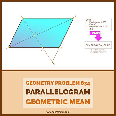 Typography Of Geometry Problem 834 Parallelogram Diagonal Similarity