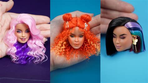 Amazing Barbie Hair Color Transformations 😱 Peinados Color De Cabello Barbie Youtube