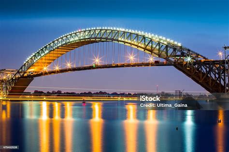 Bayonne Bridge At Dusk Stock Photo Download Image Now New Jersey