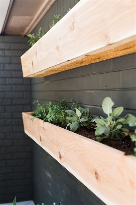 Build A Pair Of Wall Mounted Planters For Easy Access To The Herb