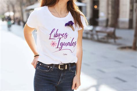 Crea Tu Camiseta Para El 8m Día De La Mujer Descargable Incluido