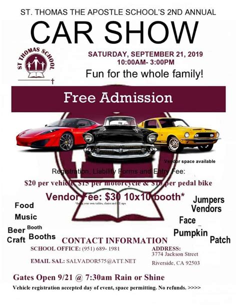 8 Free Car Show Flyer Templates Word Word Excel Formats