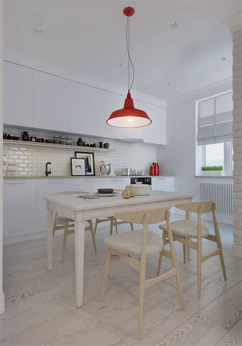 Place furniture in order to create conversational corners, small relax and reading corners, without forgetting secondary pieces such as stools, small coffe and side tables, and a rug to define the different areas. Creative Scandinavian Apartment Decoration For White ...