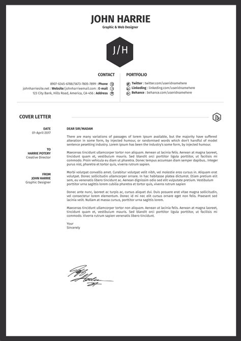 Cover Letter Template Word Free