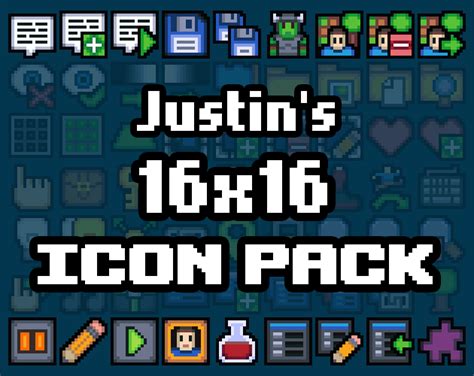Justins 16x16 Icon Pack By Justin Arnold