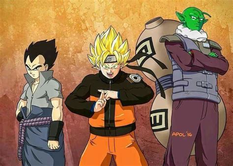Dbz And Naruto Crossover Anime Dragon Ball Dragon Ball Z