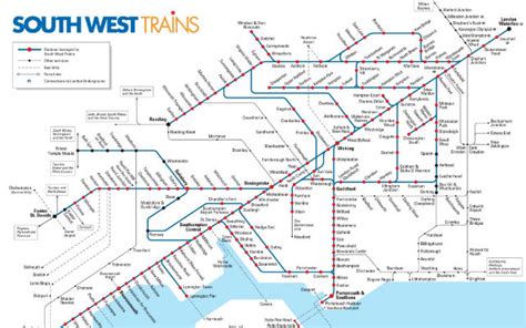 South Western Railway Map