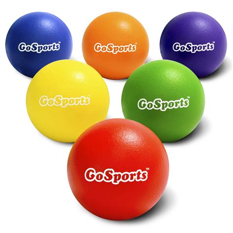 Gosports Soft Touch Foam Dodgeball Set For Kids And Adults 6 Pack With