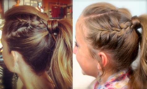 Double Frenchbacks Into High Pony Cute Ponytail Ideas