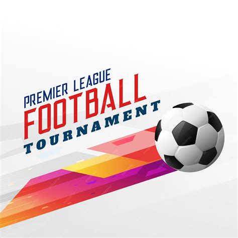 Premium Vector Abstract Football Soccer Tournament Background