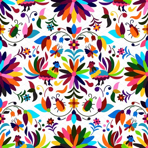 Otomi Style Patterns Patterns 3 Mexican Embroidery Redwork