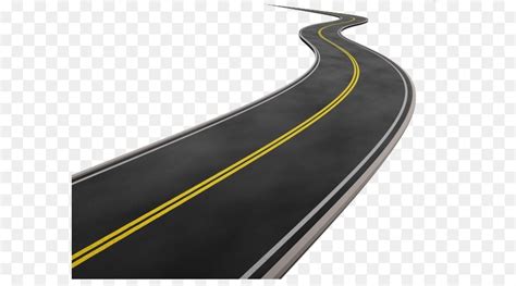 Highway Road Clip art - Cartoon hand painted curved road png png