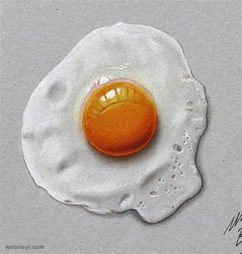 Egg Realistic Drawing By Marcello Barenghi 23