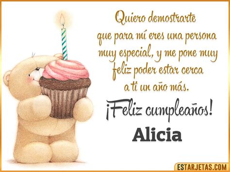 Feliz Cumpleaños Alicia Imágenes  Tarjetas Y Mensajes